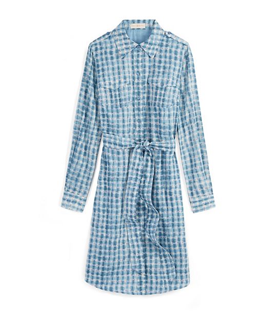 Tory Burch BRIGITTE SHIRTDRESS in Blue Sonda B