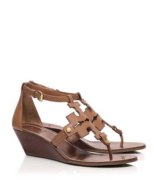 Tory Burch CHANDLER WEDGE SANDAL in Royal Tan