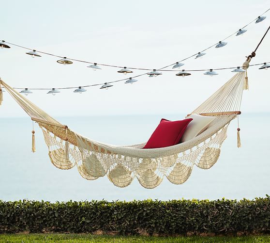 HANDWOVEN HAMMOCK. Pottery Barn