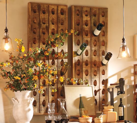 Pottery Barn FRENCH WINE BOTTLE RIDDLING RACK