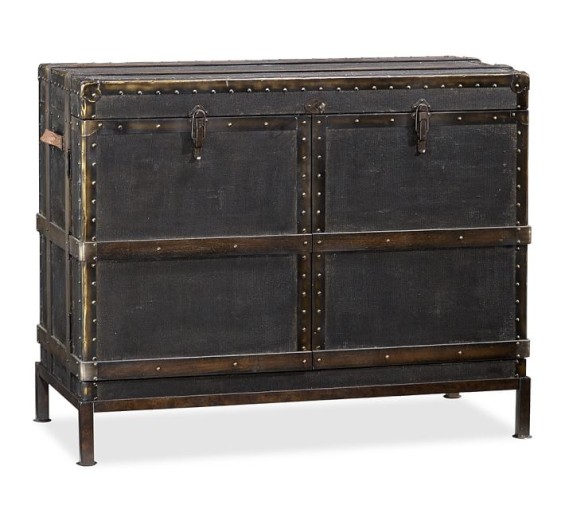 LUDLOW TRUNK BAR CABINET. Pottery Barn
