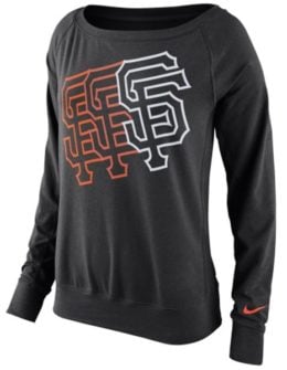 Nike San Francisco Giants Women's Black Epic Crew Performance Sweatshirt
