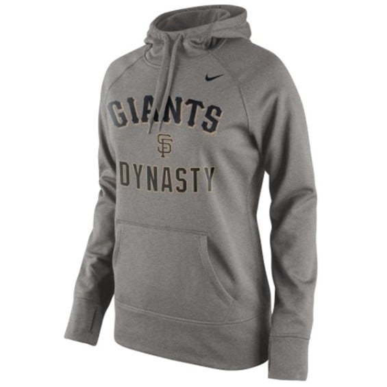 Nike San Francisco Giants Women's Gray Dynasty Pullover Hoodie