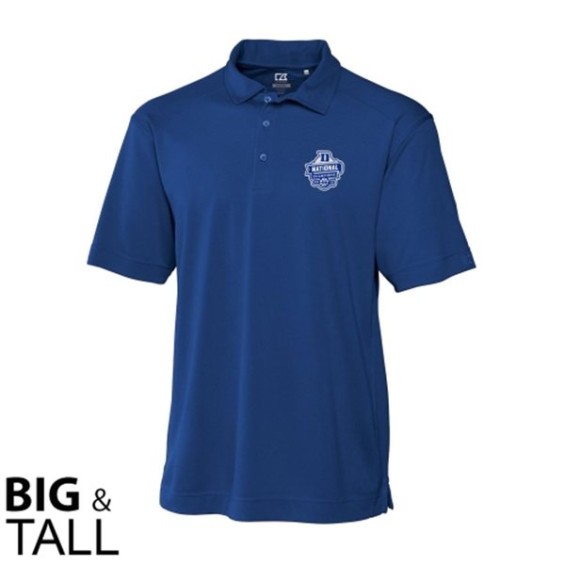 Cutter & Buck Duke Blue Devils Duke Blue 2015 NCAA Men's Basketball National Champions Big & Tall Genre Polo