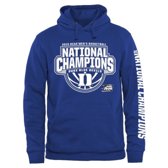 Duke Blue Devils Duke Blue 2015 NCAA Men's Basketball National Champions Buzzer Beater Pullover Hoodie