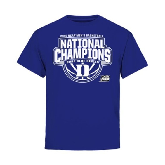 Duke Blue Devils Youth Duke Blue 2015 NCAA Men's Basketball National Champions Buzzer Beater T-Shirt