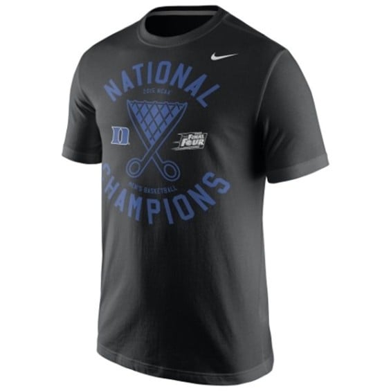 Nike Duke Blue Devils Youth Black 2015 NCAA Men's Basketball National Champions Locker Room T-Shirt