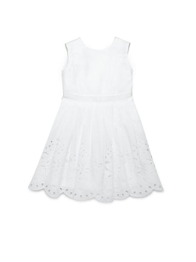 Gucci Little Girl's Eyelet Cotton Dress in White