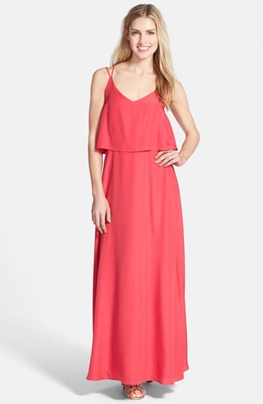 FELICITY & COCO Crêpe de Chine Popover Dress (Nordstrom Exclusive) in Hot Pink