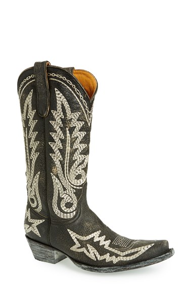 Old Gringo 'Nevada Heavy' Embroidered Leather Boot (Women) in Black