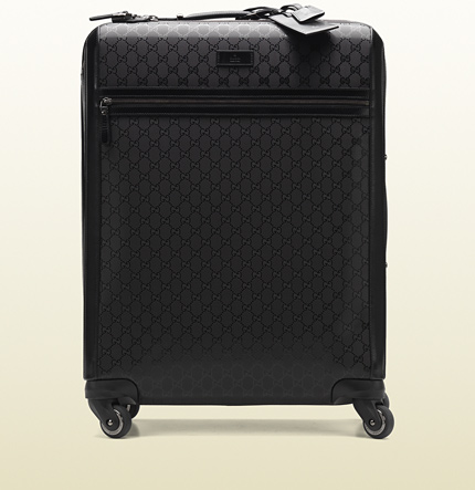 Gucci Four Wheel Suitcase in Black