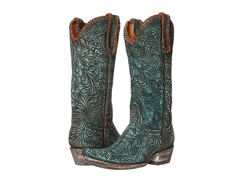 Old Gringo Cassidy Cowboy Boots in Tan and Turquoise