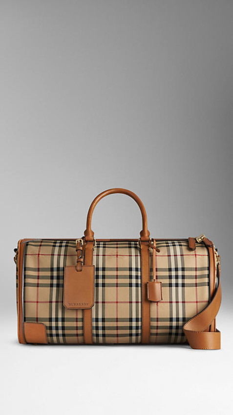 Burberry THE LARGE ALCHESTER IN HORSEFERRY CHECK in Tan
