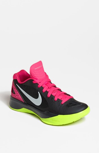 Nike 'Zoom Hyperspike' Volleyball Shoe (Women) in Dark Grey/Silver/Pink/Lime