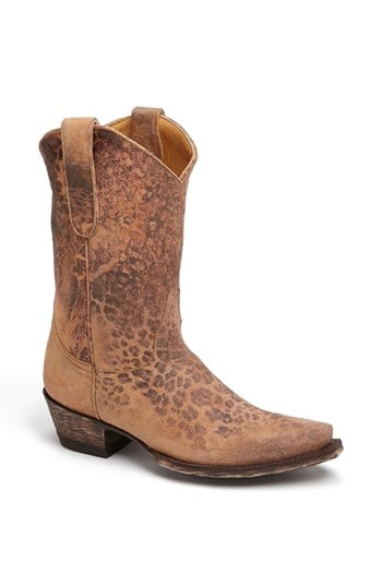 Old Gringo 'Leopardito' Western Boot in Tan Suede