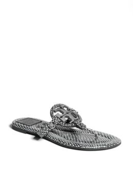 Tory Burch 'Miller 2' Leather Sandal in Black/Pewter. spring 2015 Nordstrom half-yearly sale