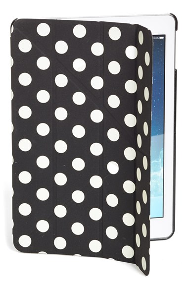 kate spade new york 'origami' iPad Air case in Black/Clotted Cream