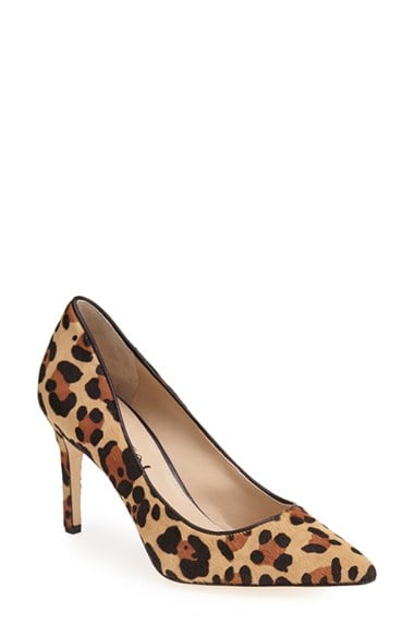 Via Spiga 'Carola' Calf Hair Pointy Toe Pump (Women) in Leopard Pony