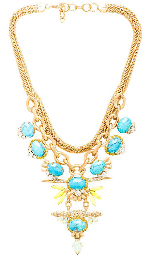 TURQUOISE STATEMENT NECKLACE By ELIZABETH COLE
