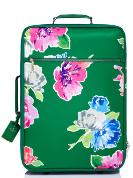 kate spade new york CLASSIC NYLON INTERNATIONAL CARRY-ON in Lucky Green Multi