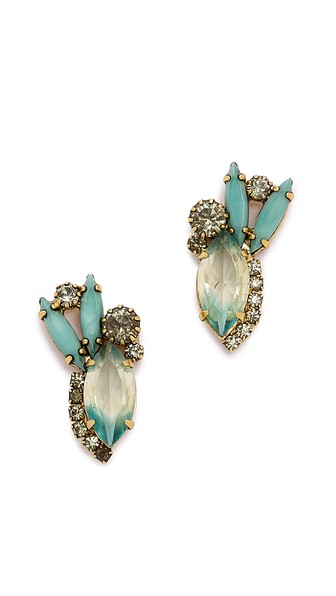 Elizabeth Cole Vale Earrings in Turquoise