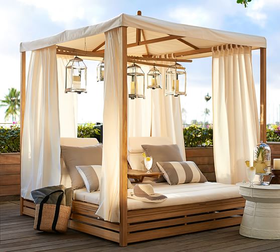 MADERA TEAK DAYBED & CUSHION. Pottery Barn