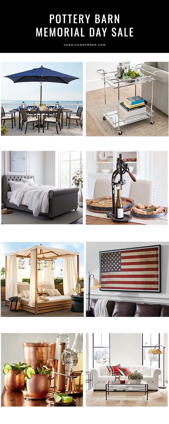 Save up to 30% on gorgeous furniture, home decor and 4th of July party essentials at the Pottery Barn Memorial Day Sale! Lifestyle expert, journalist and blogger Candace Rose Anderson of the blog Candie Anderson (candieanderson.com) has the scoop on how you can save and the best items at the sale.