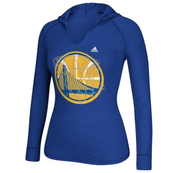 adidas Golden State Warriors Women's Royal Blue Hocus Pocus Hooded T-Shirt