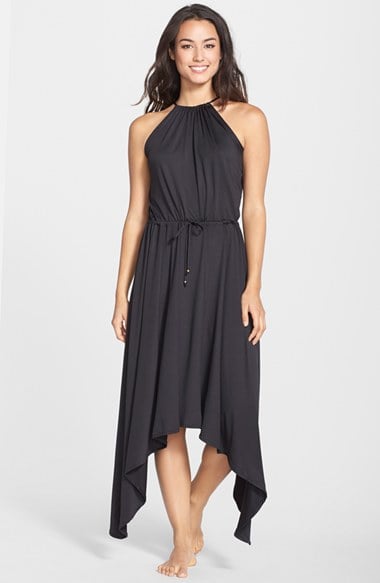 PILYQ 'Hampton' Handkerchief Hem Maxi Dress in Black