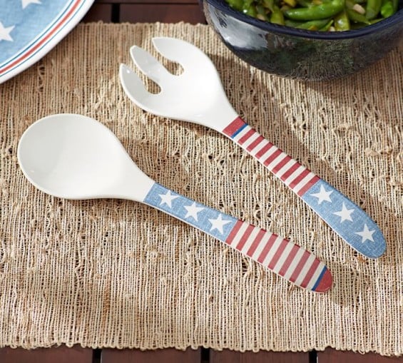 Pottery Barn STAR MELAMINE SERVING SET
