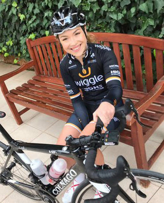 Elite cyclist, Lucy Garner joined journalist and blogger, Candace Rose Anderson of the website Candie Anderson to discuss racing in the last stage of the Tour de France (La Course for women) and the importance of probiotics. Image courtesy of Twitter.