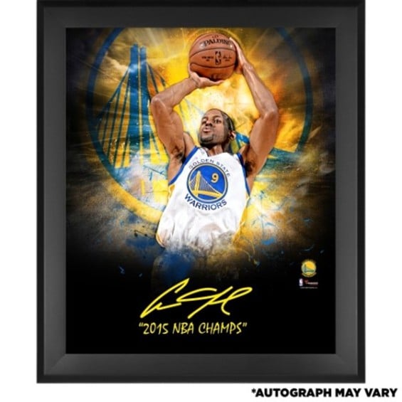 Fanatics Authentic Andre Iguodala Golden State Warriors Framed Autographed 20'' x 24'' 2015 NBA Finals Champions In-Focus Photograph with 2015 NBA Champs Inscription