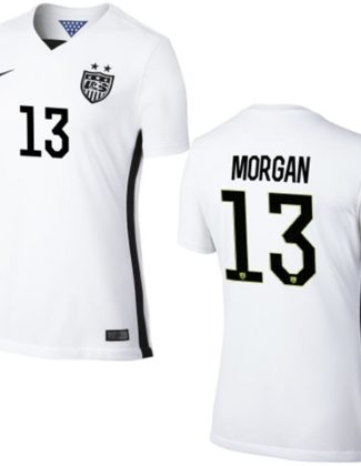 Nike USA Alex Morgan Womens Home Replica Jersey - White