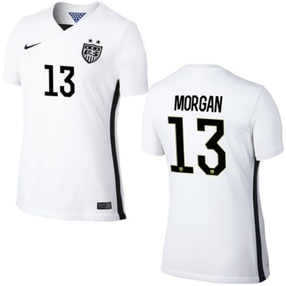 Nike USA Alex Morgan Womens Home Replica Jersey - White