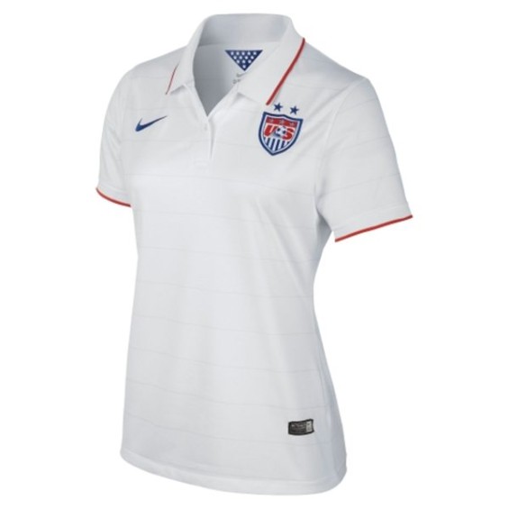 USA Women's Nike 2014 World Soccer Womens Home Replica Jersey - White