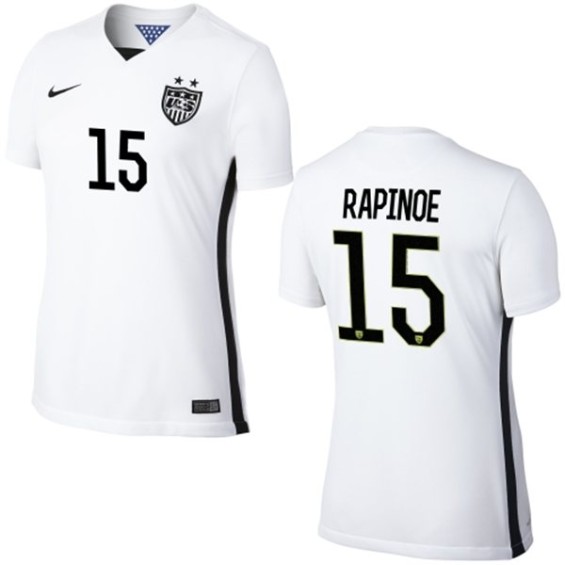 Nike USA Megan Rapinoe Womens Home Replica Jersey - White