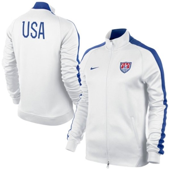 Nike USA Women's White N98 Authentic Track Jacket