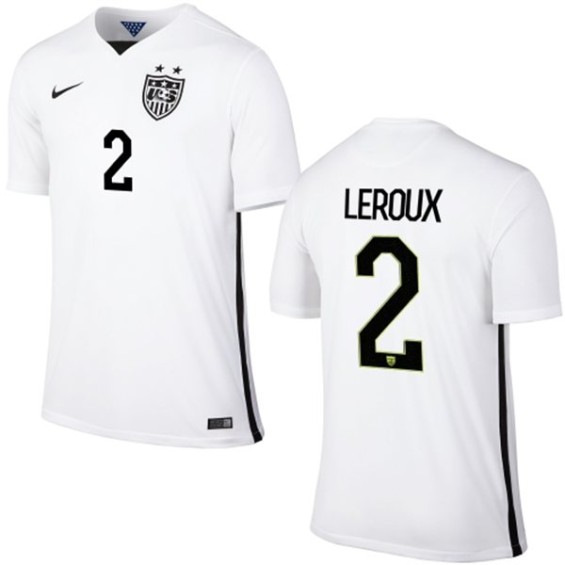 Nike USA Sydney Leroux Mens Home Replica Jersey - White