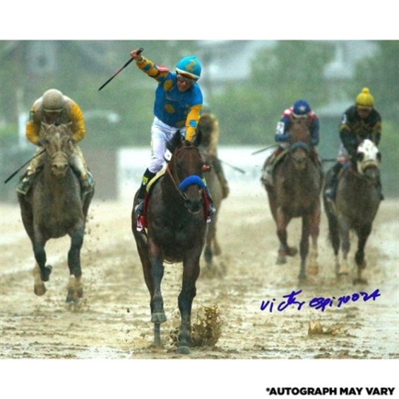 Steiner Sports Victor Espinoza American Pharoah Autographed 8'' x 10'' Preakness Photograph