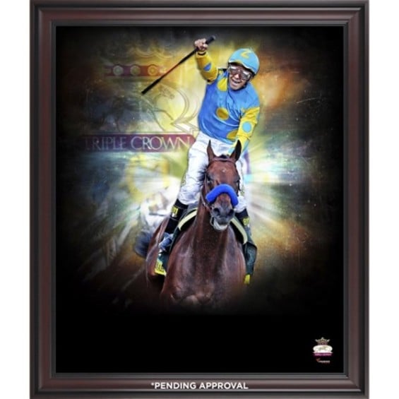 Fanatics Authentic American Pharoah Framed 20'' x 24'' Triple Crown Winner In Focus Photograph