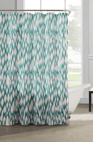 kensie 'Caitlin' Shower Curtain in Teal