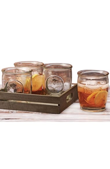 Circle Glass 'Yorkshire' Drinking Glasses & Serving Tray (Set of 4). Nordstrom Anniversary Sale