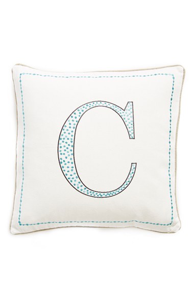 Levtex Canvas Initial Accent Pillow in Letter C. Nordstrom Anniversary Sale