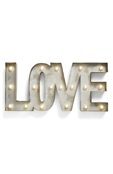 CREATIVE CO-OP 'LOVE' LED Marquee Sign in Metal. Nordstrom