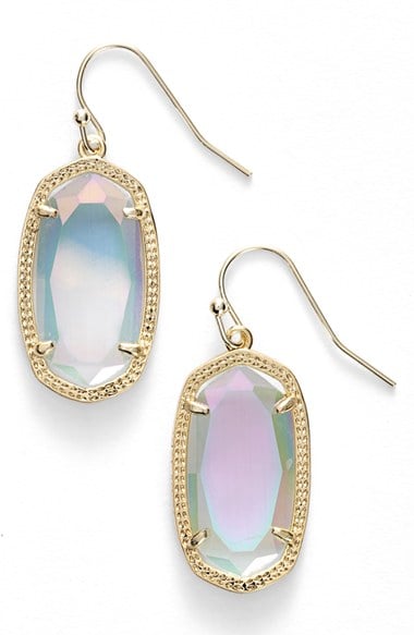 Kendra Scott 'Dani' Stone Drop Earrings in Gold/Iridescent Slate 