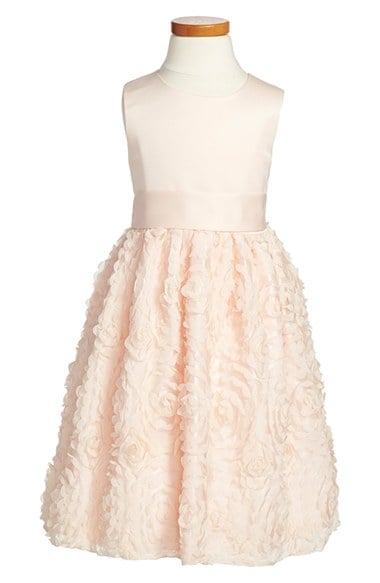 Dorissa Soutache Sleeveless Dress (Toddler Girls, Little Girls & Big Girls) in Peach