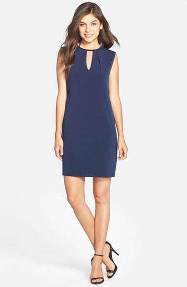 Kut from the Kloth Knit Shift Dress in Navy Blue