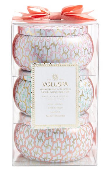 Voluspa 'Maison Blanc' Two-Wick Tin Candle Trio ($48 Value)