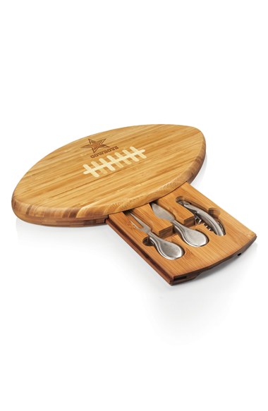 Picnic Time 'Quarterback' NFL Engraved Cutting Board & Knives Dallas Cowboys Nordstrom Anniversary Sale 