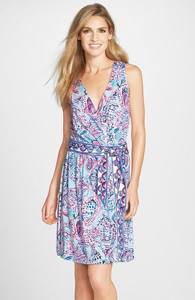 Lilly Pulitzer® 'Bellina' Print Jersey Wrap Dress